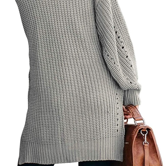 NWT Comfy Cardigan Cable Knit 100% Cotton - Picture 5 of 5